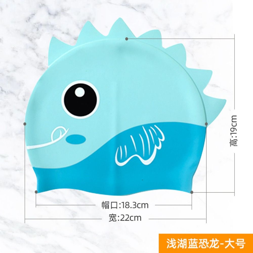Swim Hat Silicone - Material de silicone para cabelos longos,