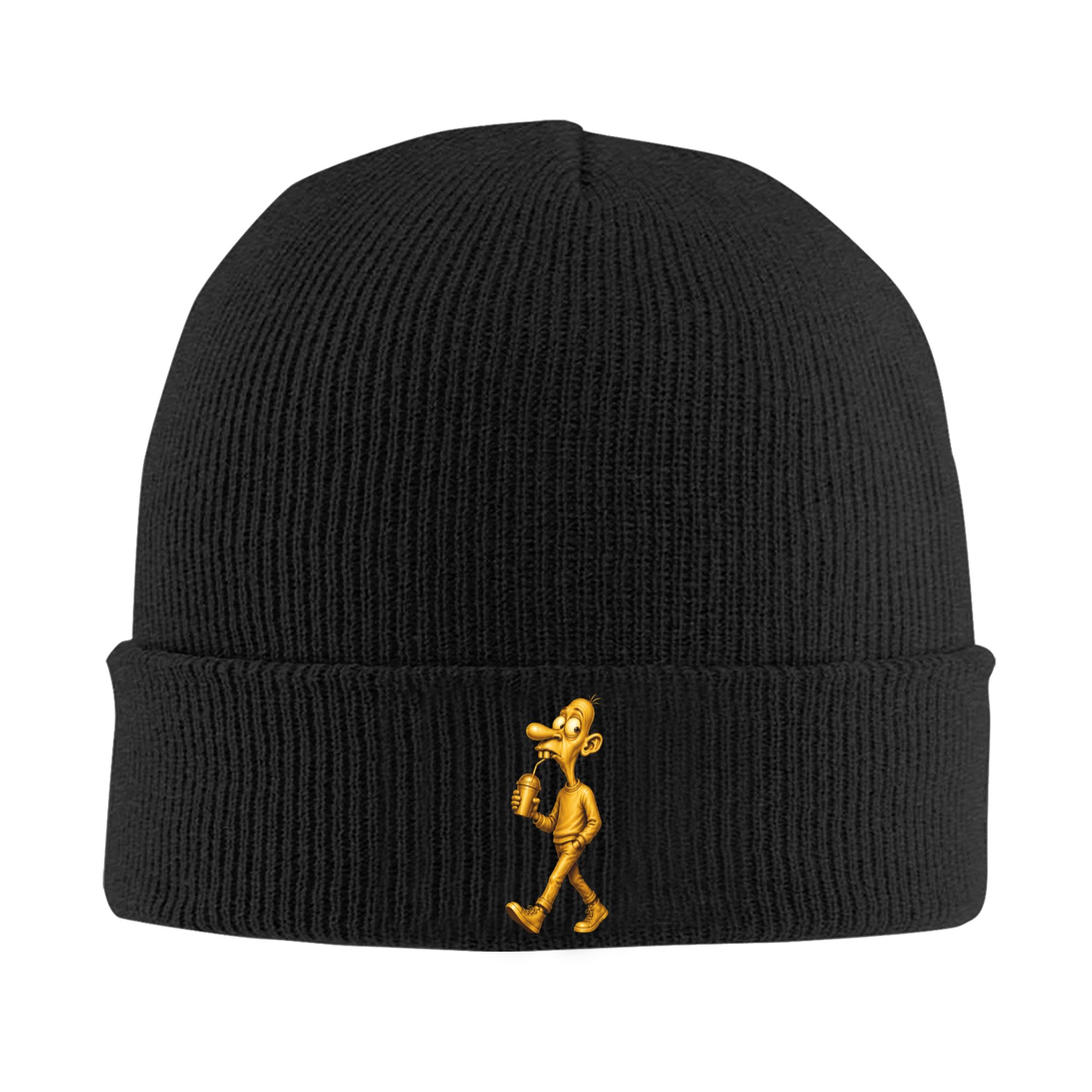 Beanie Cuffed Knit - Gorro de Malha com Punho Golden