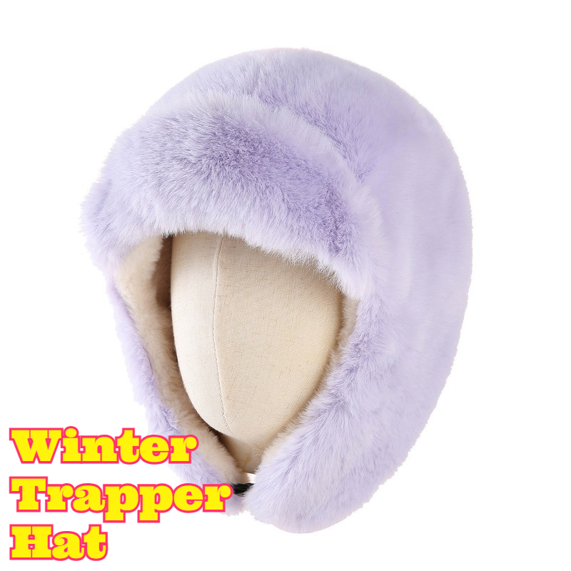 Trapper Hat Ear Flap - Chapéu de Ciclismo Feminino para o