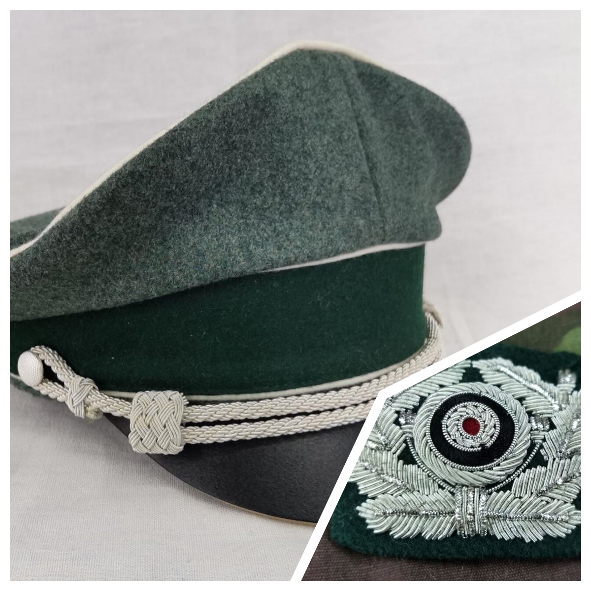 Fedora Hat Wool - E.M.D.WW2 E.M.D Chapéu de combate, lã,