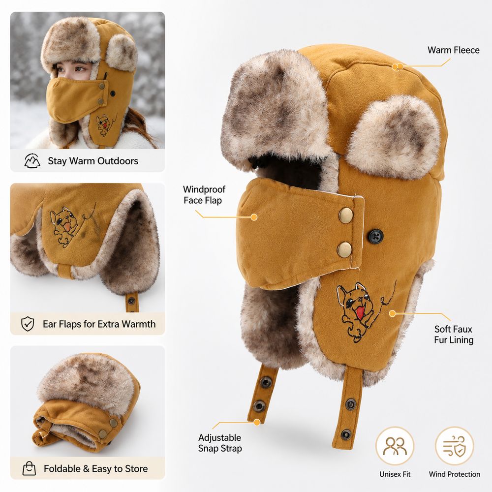 Novo Chapéu Trapper com Forro  - Winter Trapper Hat avaliação e preço