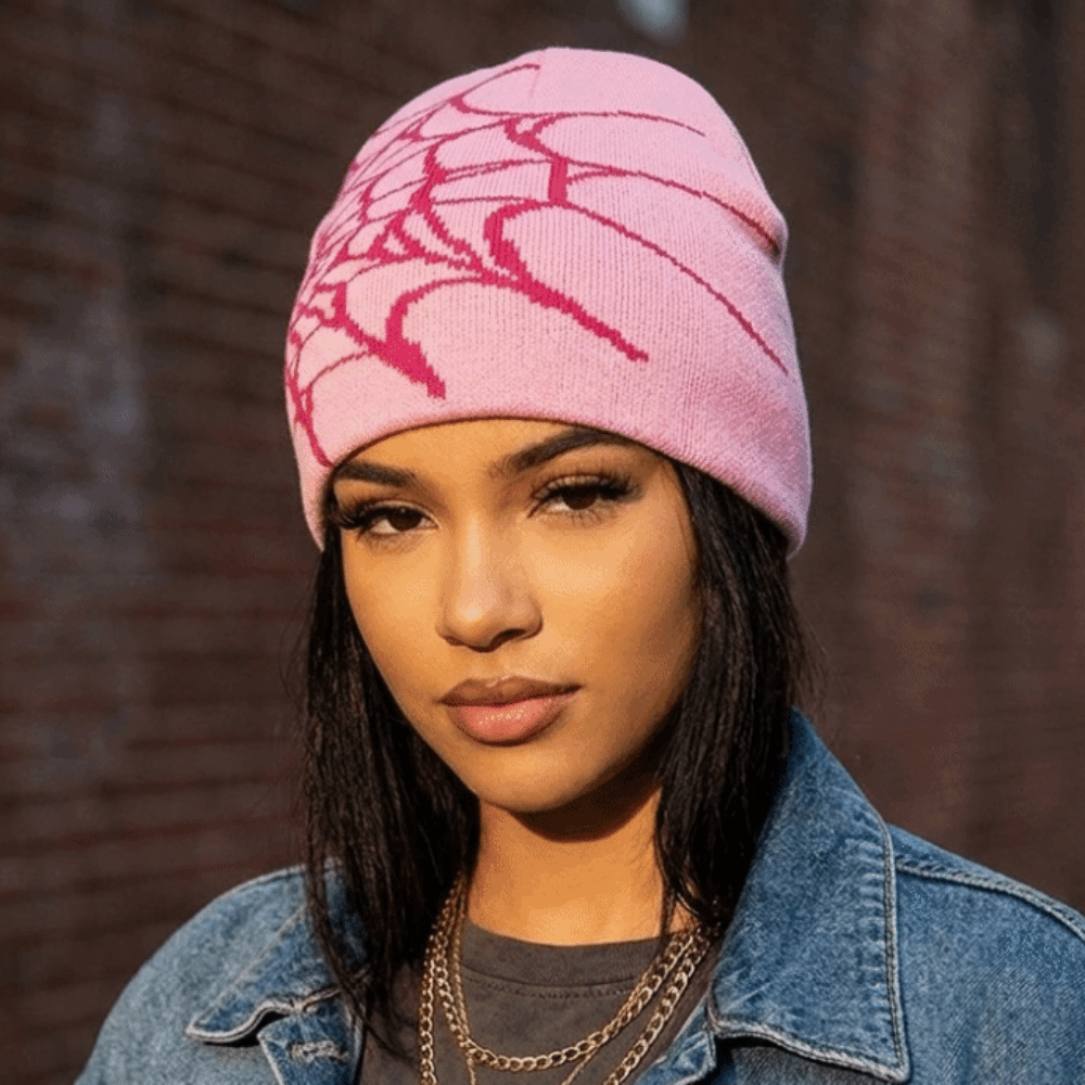 Gorros de Malha Y2K com Padrão - Beanie Cuffed Knit avaliação e preço