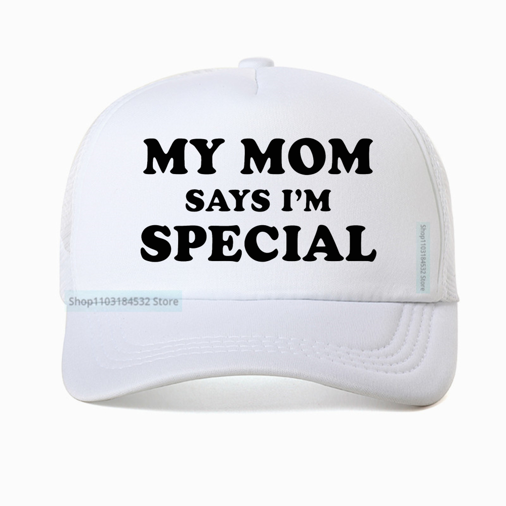 Boné de beisebol My Mom Says I - Trucker Cap Mesh avaliação e preço