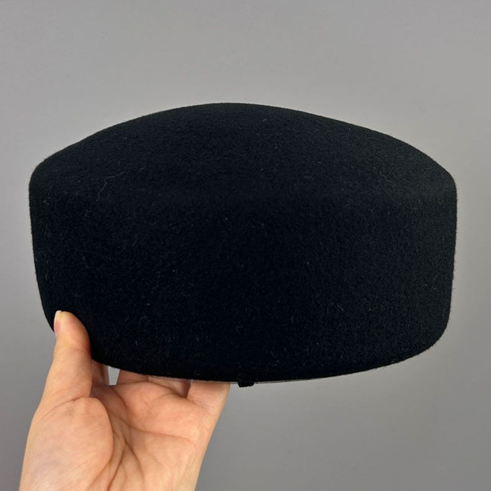 Novo Chapéu Pillbox de Lã, Cor - Fedora Hat Wool avaliação e preço
